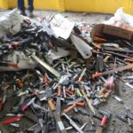 Destruídas 6.800 armas blancas en Manizales