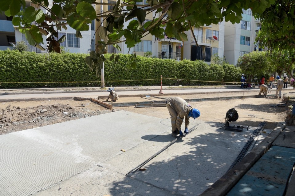 En Mayo entregarán mejoras viales en  el barrio El Edén, la obra avanza en 25%