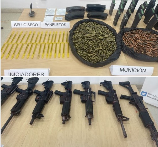 En una vivienda fue hallado depósito de armas y municiones en Arauca