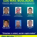 Este es el cartel de los homicidas más buscados de Bogotá