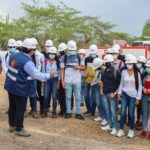 Estudiantes de Unimagdalena  visitaron obras de pavimentación en  la vía Plato – Tenerife