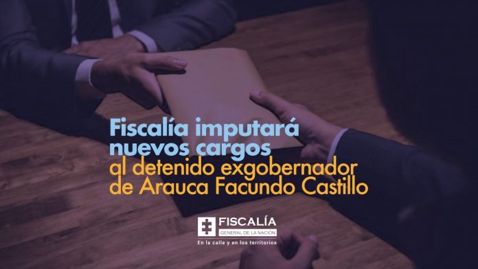 Fiscalía imputará nuevos cargos al detenido exgobernador de Arauca Facundo Castillo