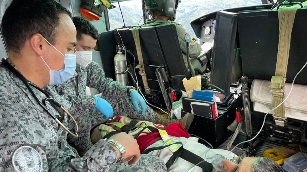 Fuerza Aérea logra traslado de pacientes desde Planadas, Tolima