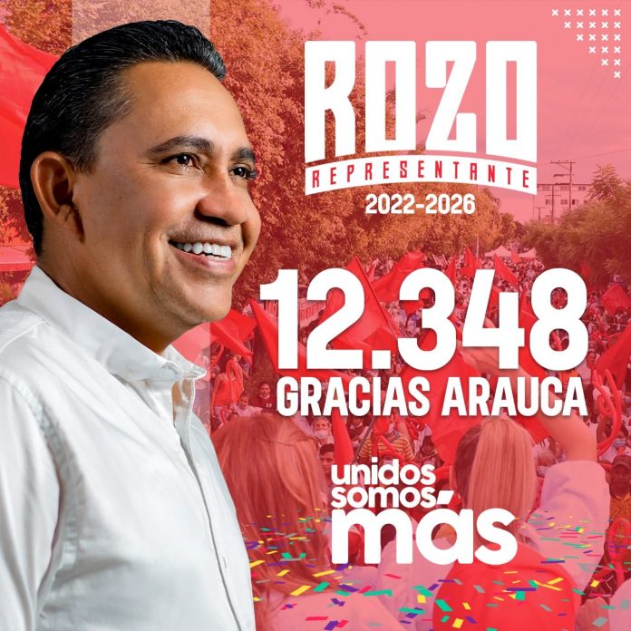 Germán Rozo obtuvo la mayor votación a la Cámara por Arauca y fue electo representante