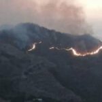 Incendio forestal pone en riesgo serranía entre Aguas Blancas y Mariangola