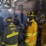 Incendio incineró taller de motos en Neiva