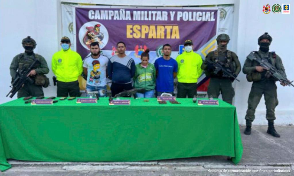 Judicializados cuatro presuntos integrantes del componente armado y narcotraficante del ‘Clan del Golfo’ en Norte de Santander  