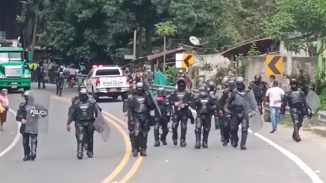 Lanzan S.O.S en Guachaca tras intervención del Esmad durante protestas