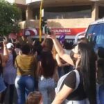 Manifestación bloqueó la caravana de Hernán Prada en Neiva