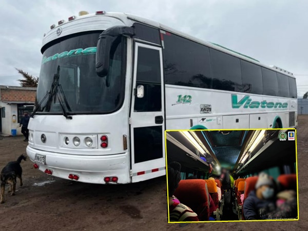 No para el tráfico de migrantes en Nariño: Hallaron bus con 63 ciudadanos africanos que iban a Necoclí