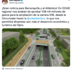 OCAD aprobó $108 mil millones para ampliación de la 51B: desde Circunvalar hasta Uniatlántico