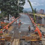 Avances obras del puente de la avenida 34 con Los Balsos en El Poblado