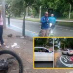 Un conductor aparentemente ebrio atropelló a un ciclista de descenso de Panamericana en Cali