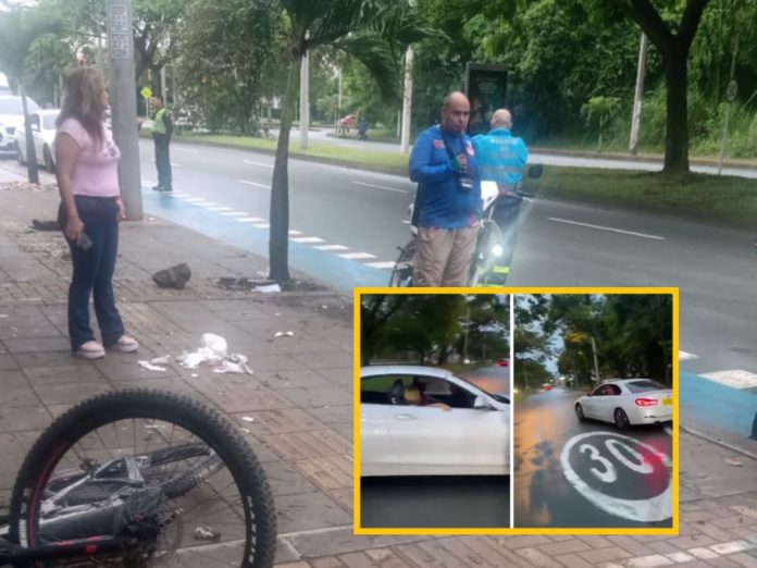 Un conductor aparentemente ebrio atropelló a un ciclista de descenso de Panamericana en Cali