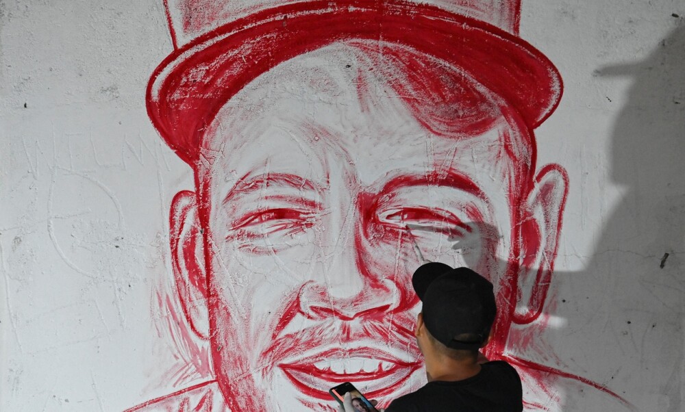 Un joven caleño usó sangre humana para pintar un mural de Residente