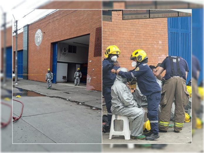 Fuga de amoníaco en el barrio del Porvenir en Cali