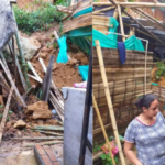 Una vivienda destruida y cinco familias afectadas tras derrumbe en Quimbaya
