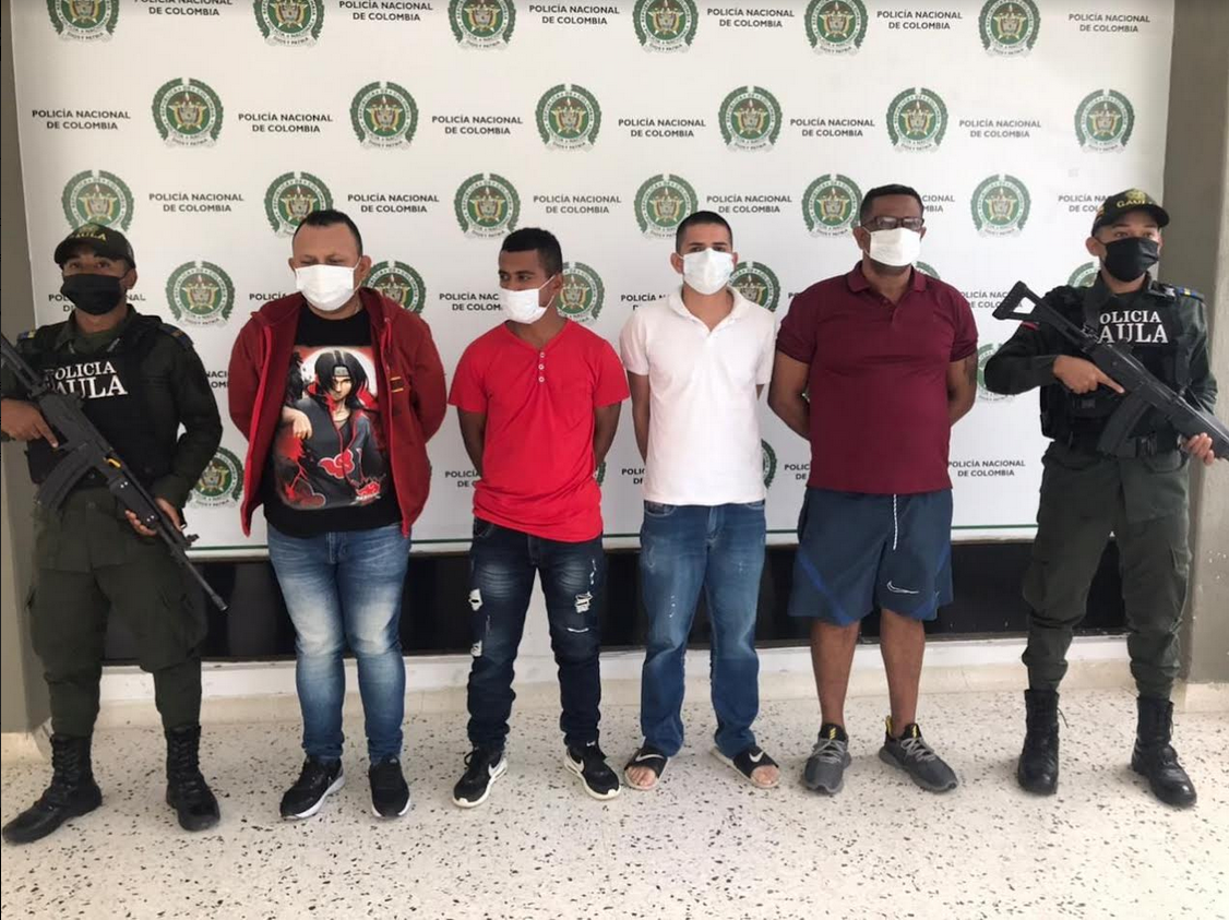 A prisión cuatro sujetos por cometer extorsión y secuestro en Codazzi