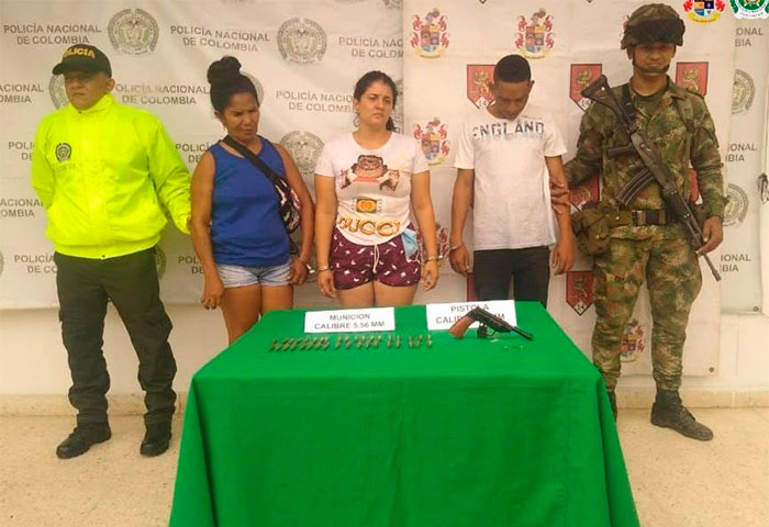 A prisión tres personas capturadas con armas y municiones