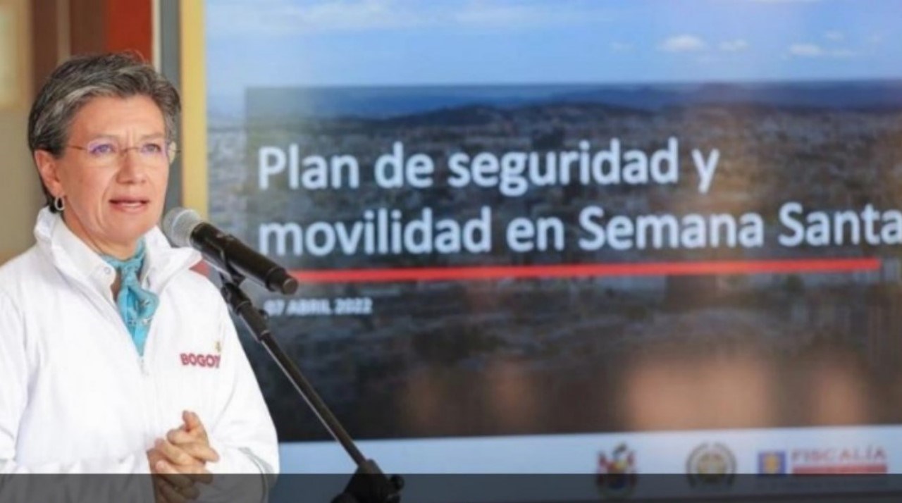 Alcaldesa de Bogotá presentó medidas de seguridad para Semana Santa