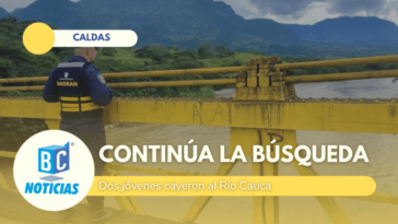 Aumento del caudal del Río Cauca dificultan las labores de rescate de dos jóvenes en Marmato