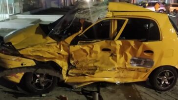 Con múltiples heridas resultó el taxista involucrado en aparatoso accidente de tránsito en La Cordialidad