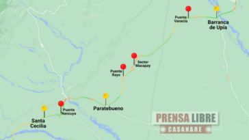 Covioriente anunció restricciones vehiculares el 26 de abril entre Paratebueno y Barranca de Upía