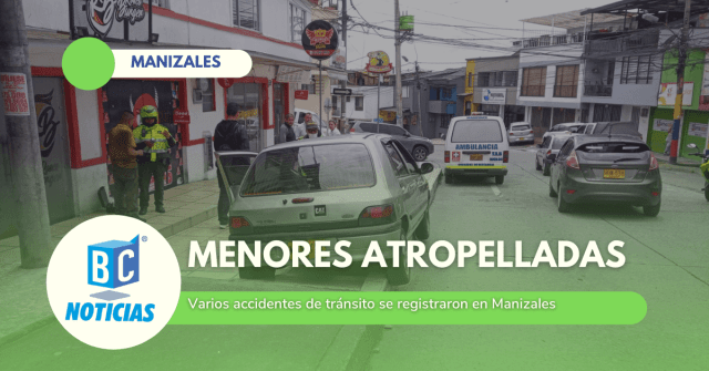 Cuatro menores fueron atropelladas este martes en Manizales