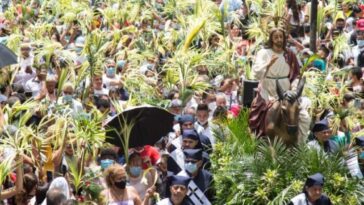 Después de dos años Pereira volvió a vivir la procesión del Domingo de Ramos