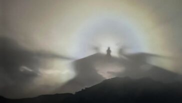 El asombroso fenómeno que se reflejó en medio de las nubes y que fue grabado en Nariño