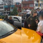 En Pasto: esposa de un taxista lo habría pillado con su 'amante' y todo el tráfico colapsó, hasta la Policía intervino