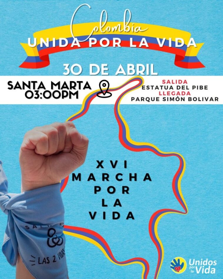 Este 30 de abril, organizaciones provida realizarán una marcha en Santa Marta