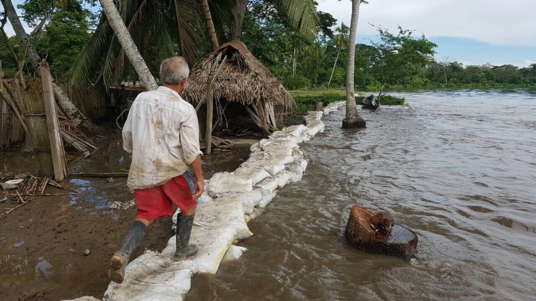 Hay inundaciones en Puerto Wilches por desbordamiento del río Magdalena