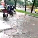 Inundada la calle 103