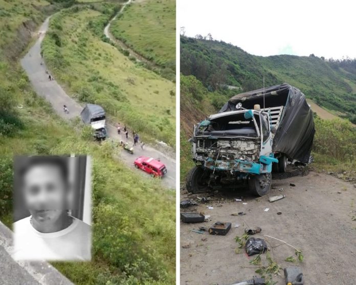 Luis fue la víctima mortal del accidente en Tagua: su camión colisionó con otro vehículo y cayeron al abismo