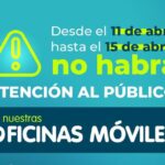 Oficinas móviles de Hacienda no estarán habilitadas del 11 al 15 de abril