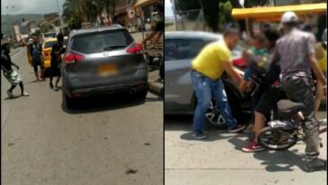 Persecución de presunto ladrón, accidente, pelea y amenazas;  pelea confusa este jueves en la carrera 15