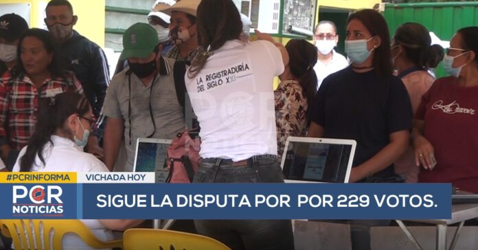 TODAVÍA SIGUE LA DISPUTA POR UNA DE LAS DOS CURULES PARA LA CÁMARA DE REPRESENTANTES EN VICHADA POR 229 VOTOS.