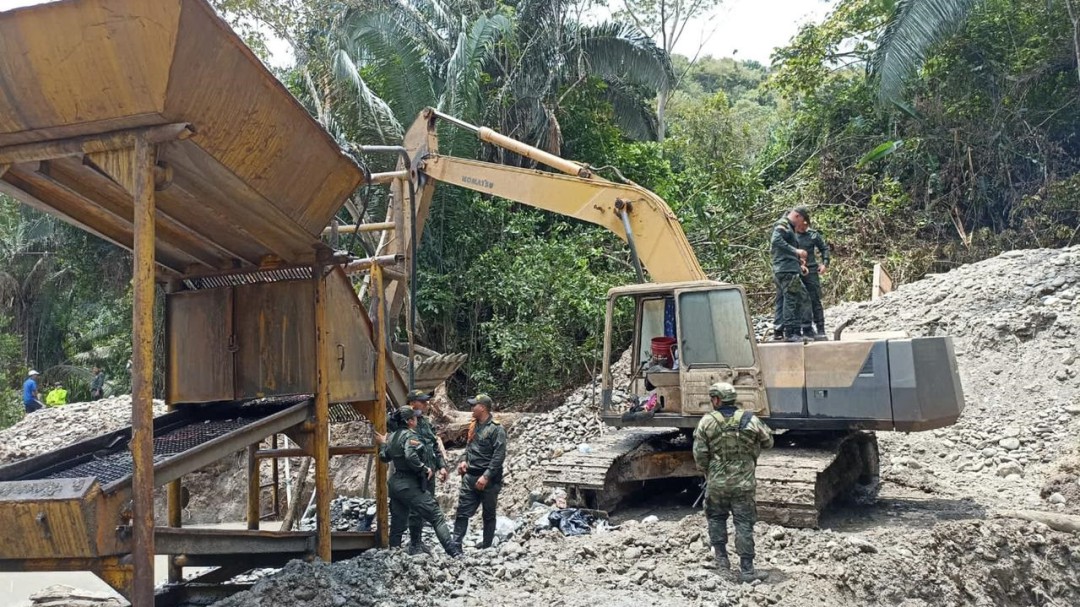 Ya son 38 personas capturadas en Caldas por minería ilegal