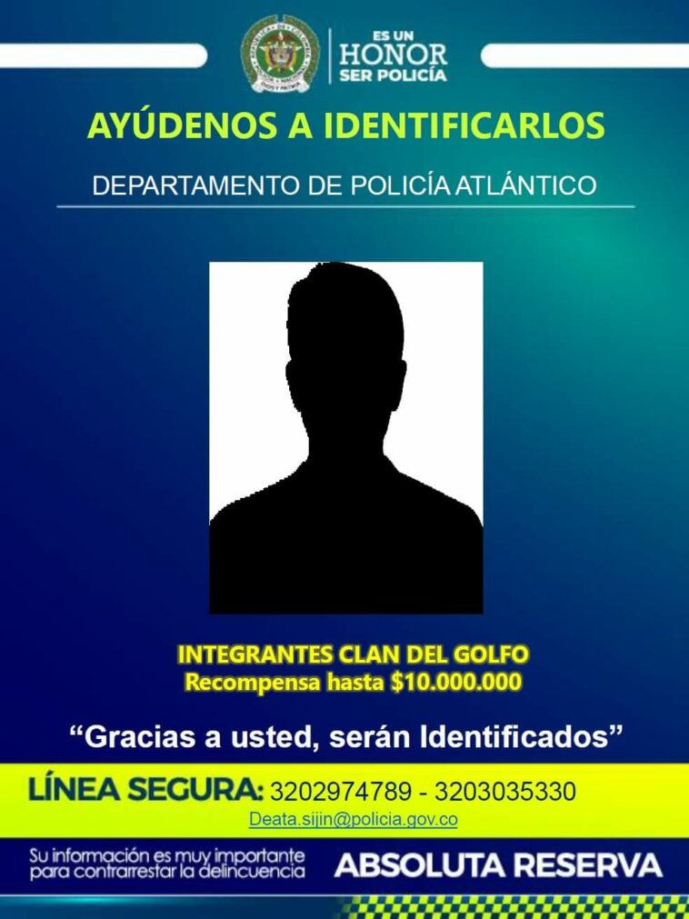 Campaña para identificar a integrantes del Clan del Golfo