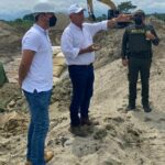 Alcalde de Ciénaga realiza visita técnica a obras de protección de taludes en la Unión (Sevillano)