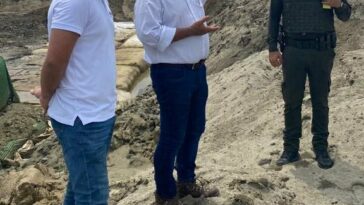 Alcalde de Ciénaga realiza visita técnica a obras de protección de taludes en la Unión (Sevillano)