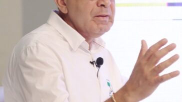 Samuel Lanao Robles, cuando se dirigía a los asistentes en la socialización de las acciones desarrolladas durante el 2021.