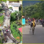 En Nariño bloquearon vía nacional para exigir arreglo de un puente