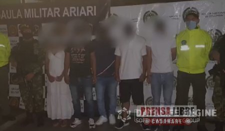 Cinco integrantes del Clan del Golfo capturados en el Meta. Uno había delinquido en Casanare