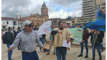 Con protesta comunidad sorda de Boyacá exigió sus derechos