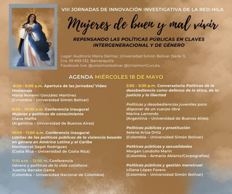 Conferencistas internacionales se dan cita en el evento “Mujeres de Buen y Mal Vivir” en Unisimón