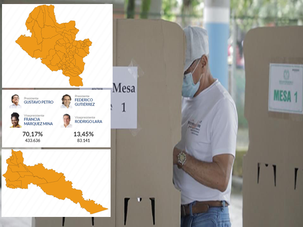 Gustavo Petro y su fórmula vicepresidencial Francia Márquez, los favoritos de Nariño y Putumayo