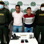 Fueron capturados tras persecución policial