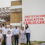 Inspeccionan obras de adecuación y reconstrucción de infraestructura afectadas por el reciente vendaval en las instituciones educativas.